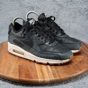 Nike Air Max 90 Women's Black Running Shoes Athletic Shoes Sz. 6.5 [443817-010]